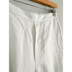 Madewell | NWT Pull-On Barrel Pants in 100% Linen in Salt | Sz S Photo 4