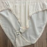 DKNY  100% Silk Beige short Sleeve Ruffle Bodysuit  Sz 8  A/2 Photo 4