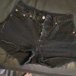 Levi's Levi’s Shorts 501 Denim High-Rise Cut-Off Black Photo 3