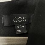 COS Black Sheath Midi V-neck Long Sleeve Pencil Dress Eur 36 / US 6 Chic Small Photo 2