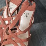 barney's new york  COOP Orange Suede Heels Pump Woman’s Size 10 Photo 7