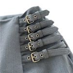 Worthington Elegant Gray blue Women's wrap midi skirt with Buckle Detail Photo 1