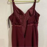 Sorella Vita  Burgundy Chiffon Maxi Dress Sz 12 NWT Photo 8