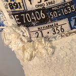 Chelsea and Violet  Off White Exotic Eighties Lace Dress Size Large Photo 1