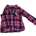 Victoria's Secret Victoria’s Secret Red and Blue Plaid Button-Up Shirt Photo 0