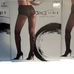Natori  Marylin Sheer Tights Size Small Nude Black Floral Pattern St of 3 Photo 0
