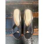 Taryn Rose  Cork Wedge Leather Sandals 6.5 Photo 4