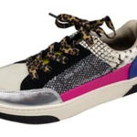 Nine West  Elevate 3 multi Color Snake Skin‎ Sneakers 8.5 streetwear travel chic Photo 0