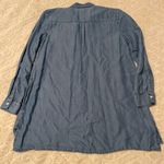 J.Jill  Denim 100% long sleeve button down tunic top with pockets Sz S Petite.  Photo 7