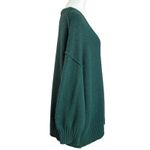 Free People  Retro 90s Brookside Slouchy Tunic Sweater Pine Forest Green Large Photo 7