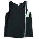 Jones New York  Black Sleeveless Scoop Neck Knit Metallic Tank Top Size Small Photo 7