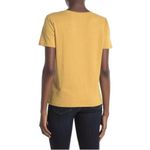 BP Women's V-Neck Plain Tan Mustard Basic Tee Shirt XS NWT Photo 1