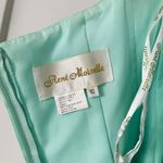 Rene Moiselle Bright Light Blue Halter Neck Prom Dress Size 10 Photo 8