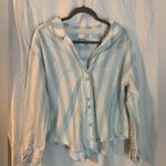 We The Free Free People Kelia Stripe Trapeze Shirt Size Large Photo 7