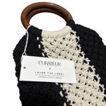 NWT Curateur x Laude The Label Black Cream Boho Gabby Crochet Bag Photo 4