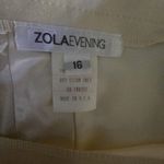 Zola Evening Cream Satin Maxi Size 16 Made In The USA * Photo 2