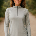 Athleta  1/4 Zip Long Sleeve Top‎ size S Photo 0