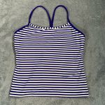 Lululemon  athletica Blue and White Striped Tank Top Photo 0