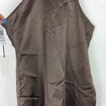 Aritzia Babaton Satin Mini Dress 10 Pressure 90s Taupe High Shine Racer Back Photo 8