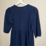 Max + Ash Dress Long Sleeve Tiered Mini Dark Blue Casual Neutral Photo 5
