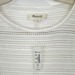 Madewell  Crochet Knit Cutaway Tank Cropped Lighthouse Cotton Blend Cream M NWT Photo 7