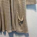 Sisters Beige Open Knit Cardigan Size L Tan Soft Cozy Warm Neutral Boho Casual Size L Photo 2