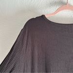 Universal Standard Weekend Ribbed Cardigan Dress Black Modal Large (Us 22-24) Photo 5