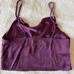 ZARA  Eggplant Satin Cowl Neck Camisole – Small Photo 5