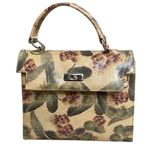 RARE Osprey LONDON By Graeme Ellisdon FLORAL Leather HANDBAG VINTGE retro EUC Photo 0