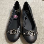 G by Guess  Black Flats with Buckle Detail Photo 1