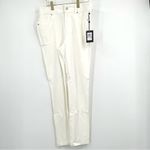 DKNY Womens White Stretch Pocketed Mid-rise Skinny Jeans Size 12 NWT Photo 1