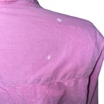 Eileen Fisher Eileen Pink Organic Cotton Relaxed Long Sleeve Button Up Shirt XS Photo 2