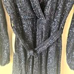 Bardot  Bellissa Sequin Mini Wrap Dress Navy Blue Long Sleeve Formal Cocktail Photo 7