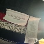 Liz Claiborne LizSport Black Red Striped Cardigan – Classic Retro Style Photo 5