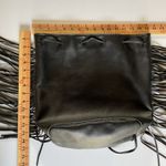 Victoria's Secret Victoria’s Secret Black Fringe Bucket Bag Stylish & Spacious Photo 4
