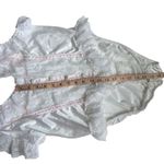 Vintage 90s White Lace Trim Lingerie Bodysuit Teddy size Large Photo 6