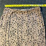 Abercrombie & Fitch Black and Tan Dot Print Skirt With Slit Size Medium Photo 3