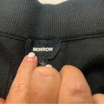 Monrow Soft Knit Cuffed Jogger Womens Size Large Black Pockets Stretch Pull Photo 3