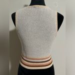 Altar'd State EUC Altar’d State Cream and Brown Cozy Knit Tank size large Photo 3