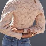 Anthropologie Bishop + Young Cable-Knit Wrap Sweater Curated By Retails $140 Photo 2