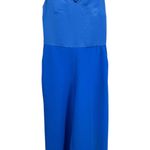 Banana Republic Dressy Blue Jumpsuit Peek‑Back Twist Detail Wide Leg Size 2 Photo 0