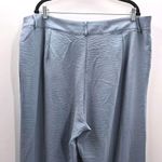 Blue Wide Leg Boho Business Casual Formal Cocktail Dress Pants Plus 4XL Size 4X Photo 4