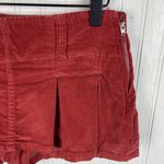 Free People  Pleated Micro Mini Cord Skort in Roasted Russet Size 0 Low Rise Y2K Photo 4