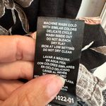 Nicole Miller Vintage Y2K Original Black Linen Floral V-Neck Shift Dress Size XL Photo 10