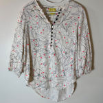 Maeve  Anthropologie Bethesda Floral Flannel Top Size Small Photo 0