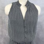 White House | Black Market Mini Dress Womens Medium Sundrop Black Flirty Chic Boho Photo 2