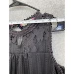 Taylor & Sage  Blouse Shift Lace Overlay Lined Black Size Small Sleeveless Photo 9
