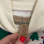 Cambridge Clothing Co. Vintage Christmas Sweatshirt Green Size M Photo 5