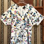 Lane Bryant Floral Dolman Sleeve Belted Jumpsuit Photo 1