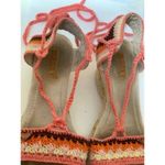 Roxy  Wedge Tie Up Sandals Photo 4